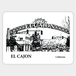 El Cajon California Sticker
